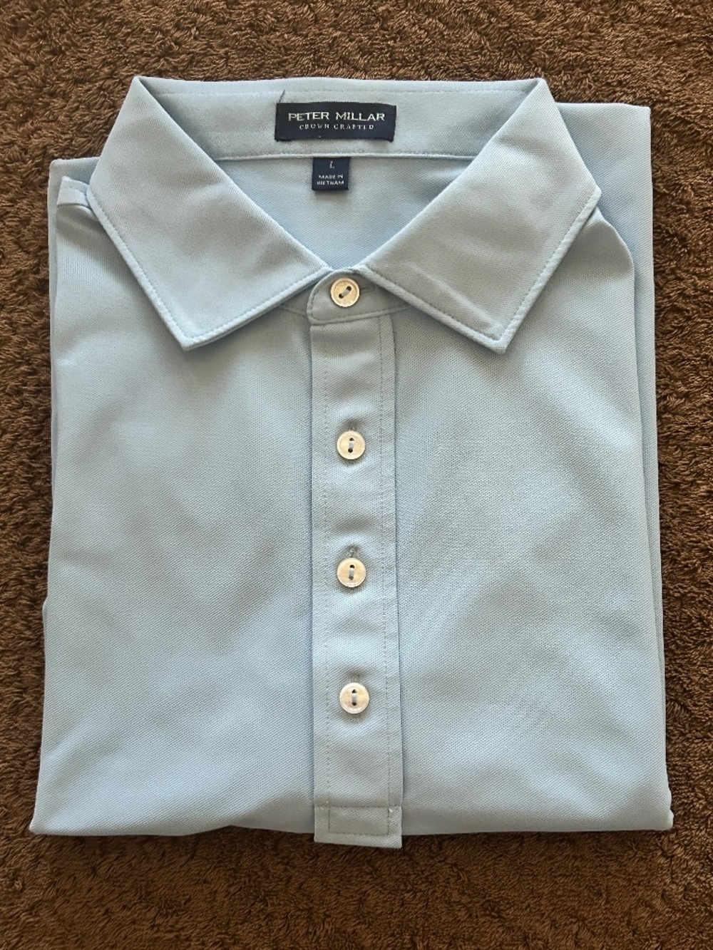 Peter Millar Crown Crafted Soul Performance Mesh Polo, Size L, $20, $115